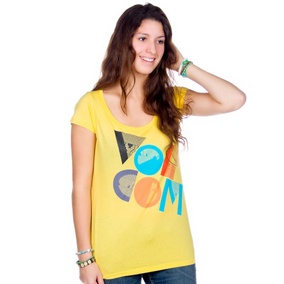 Strybal Scoop Tee SS Women snap yellow