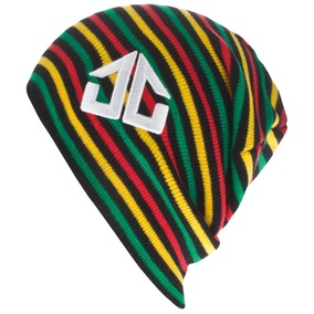 The Stripee Fresh Beanie rasta black